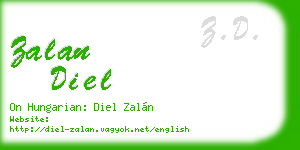 zalan diel business card